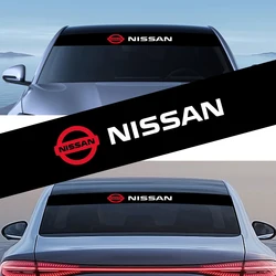 Car Sunshade Stickers Auto Front Windshield Decorative Decals For Nissan Tiida Sylphy Teana X Trail T30 T32 Almera Qashqai J10