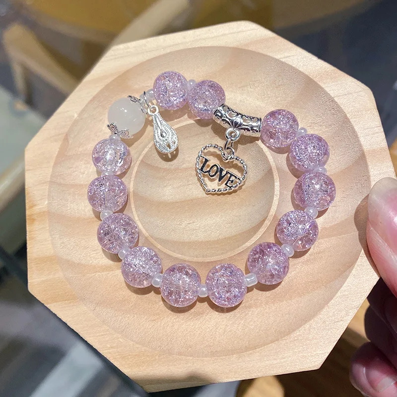 G New Simple Beads Crystal Bracelet for Women Girls Nationality Flower Star Moon Tassel Bracelets Butterfly Jewelry Gifts F2046