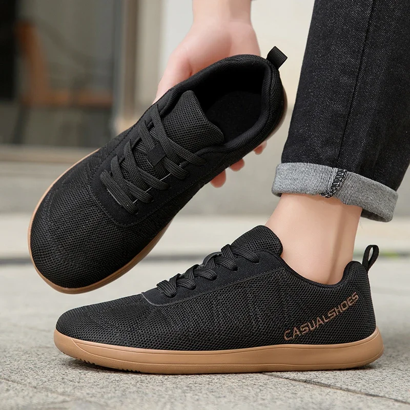 Unisex Wide Toe Walking Shoes Men Barefoot Sneakers Breathab