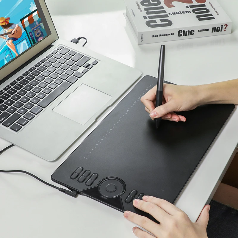 Other Computer Accessories HS610 Digital Pen Drawing Graphic Tablet Tablette Graphique with Express Keys