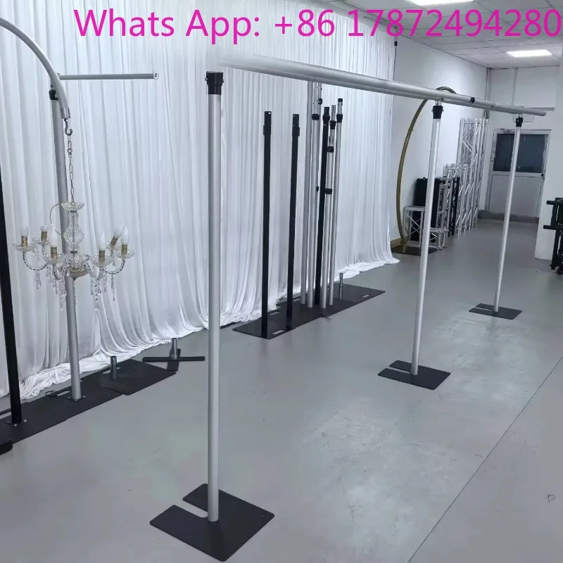 

Hot Sale Overhead Pipe Background Stand Curtain Frame for Wedding & Event Supplies
