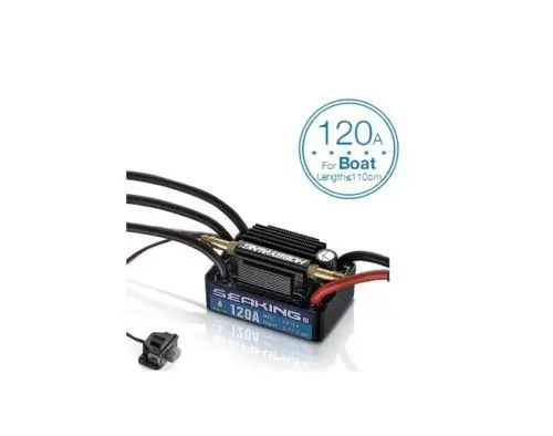 

Hobbywing SeaKing 120A V3 Brushless ESC RC Motor ESC 6V 5A BEC Untuk RC Boat Electronic Speed Controller