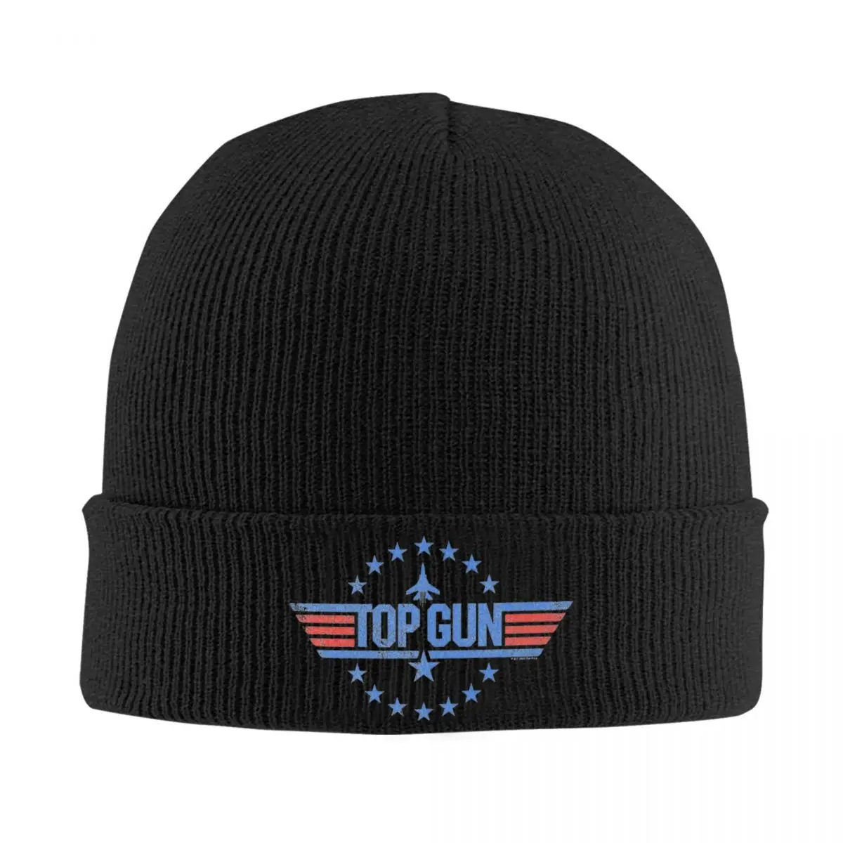 Top Gun Maverick Movie Hat Autumn Winter Skullies Beanies Warm US Fighter Cap Unisex Bonnet