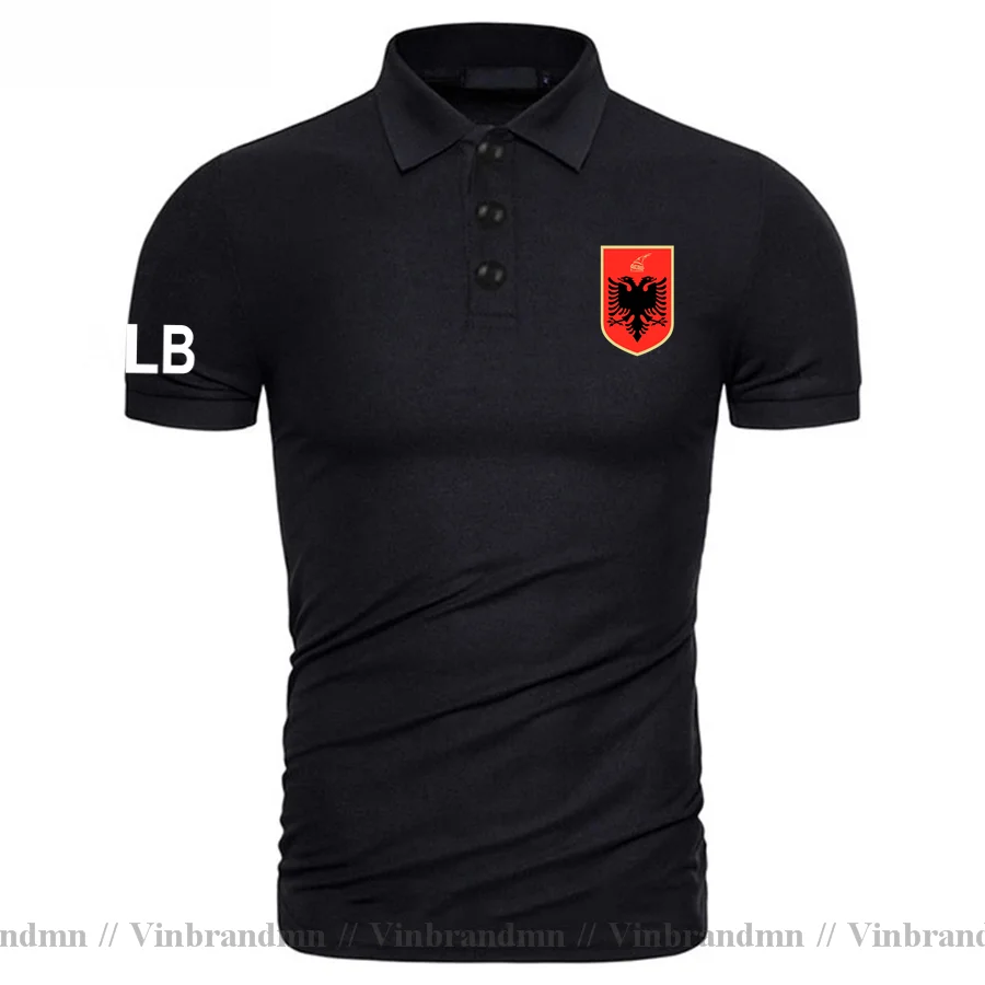 

Republic of Albania ALB Albanian polo shirts men short sleeve brands printed for country 2022 cotton nation team flag casual New