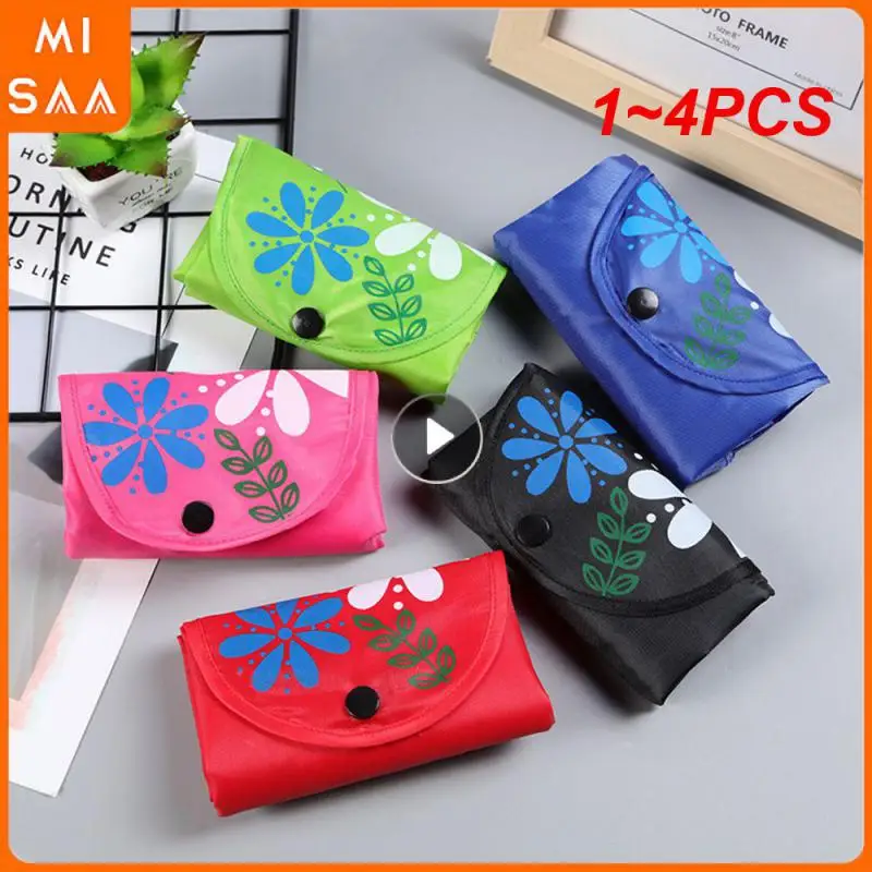 

1~4PCS Foldable Shopping Bag Resistant To Dirt Thick And Durable Durable Portable Going Out To Buy Vegetable Bags Storage Bag