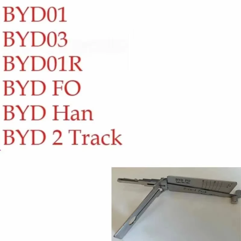 

1 шт. инструмент Lishi 2in1 для BYD01/BYD03/BYD01R/BYD FO/BYD Han/BYD 2 трека/подборка для BYD Han Song L Tengshi декодер автомобильный комплект