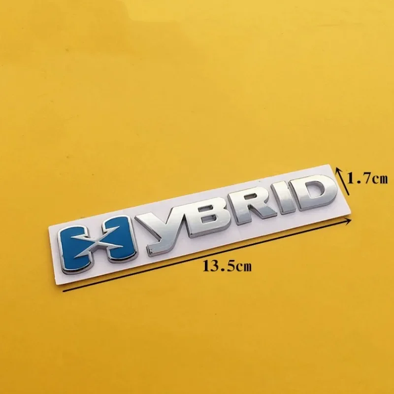 ملصق سيارة شعار HYBRID شعار شارة كروم شارات لتصفيف السيارات DIY Cayene #4