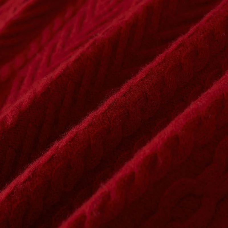 남성 캐시미어 스웨터 가을 겨울 O넥 풀오버 100% 메리노 울 니트웨어 캐주얼 두꺼운 트위스트 플라워 긴팔 의류 상의