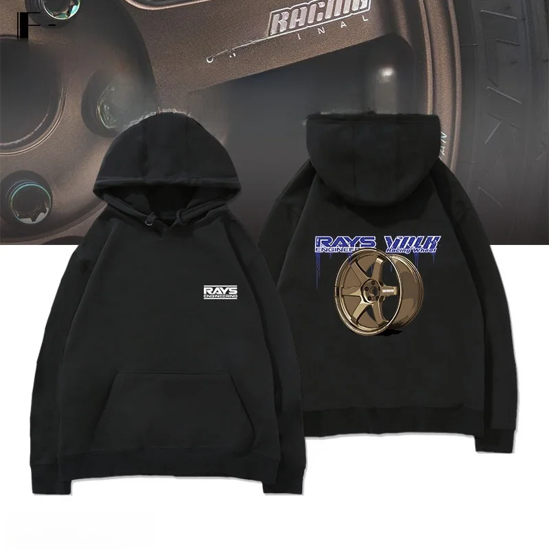 

RAYS Car Modin Formula Racing Hat Sweatirt Pure Cotton Loose Men's Spring Autumn Top Comfortable Long Sve Hoodie