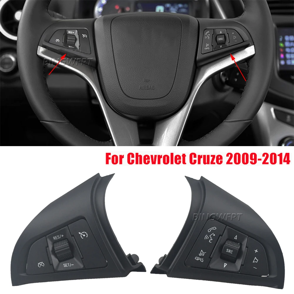 

Переключатель на рулевом колесе для Chevrolet Cruze 2009-2014, Bluetooth-телефон, круиз-контроль, кнопка дистанционного управления