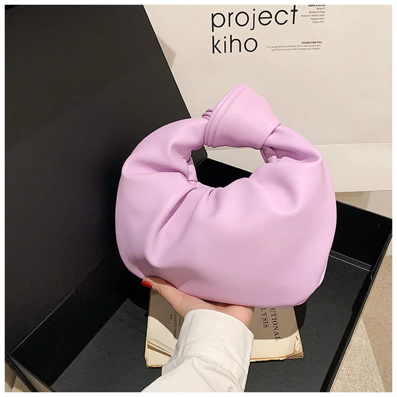 Soft Sugar Cream Pleated Bag for Women Spring/Summer 2023 Korean Version Fashion and Versatile Soft Glutinous Girls\' Handbag