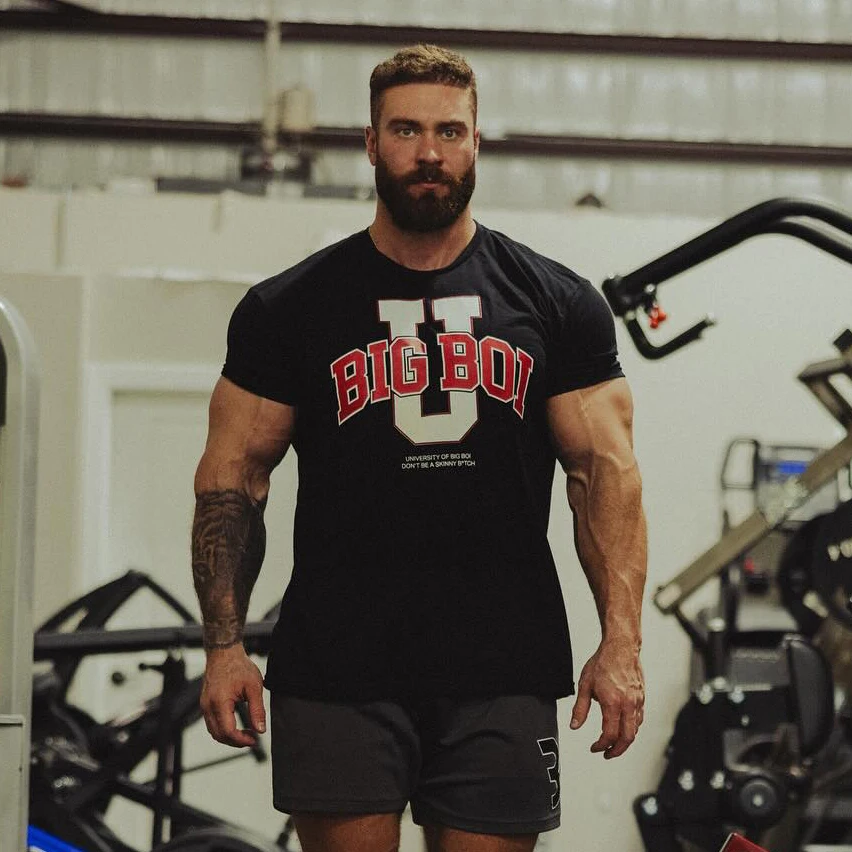 Cbum Workout Tshirt Polera Raw Gym Bodybuilding Men Clothing Oversized 100% Cotton Chris Bumsted Shirts US Sized Thavage T-Shirt