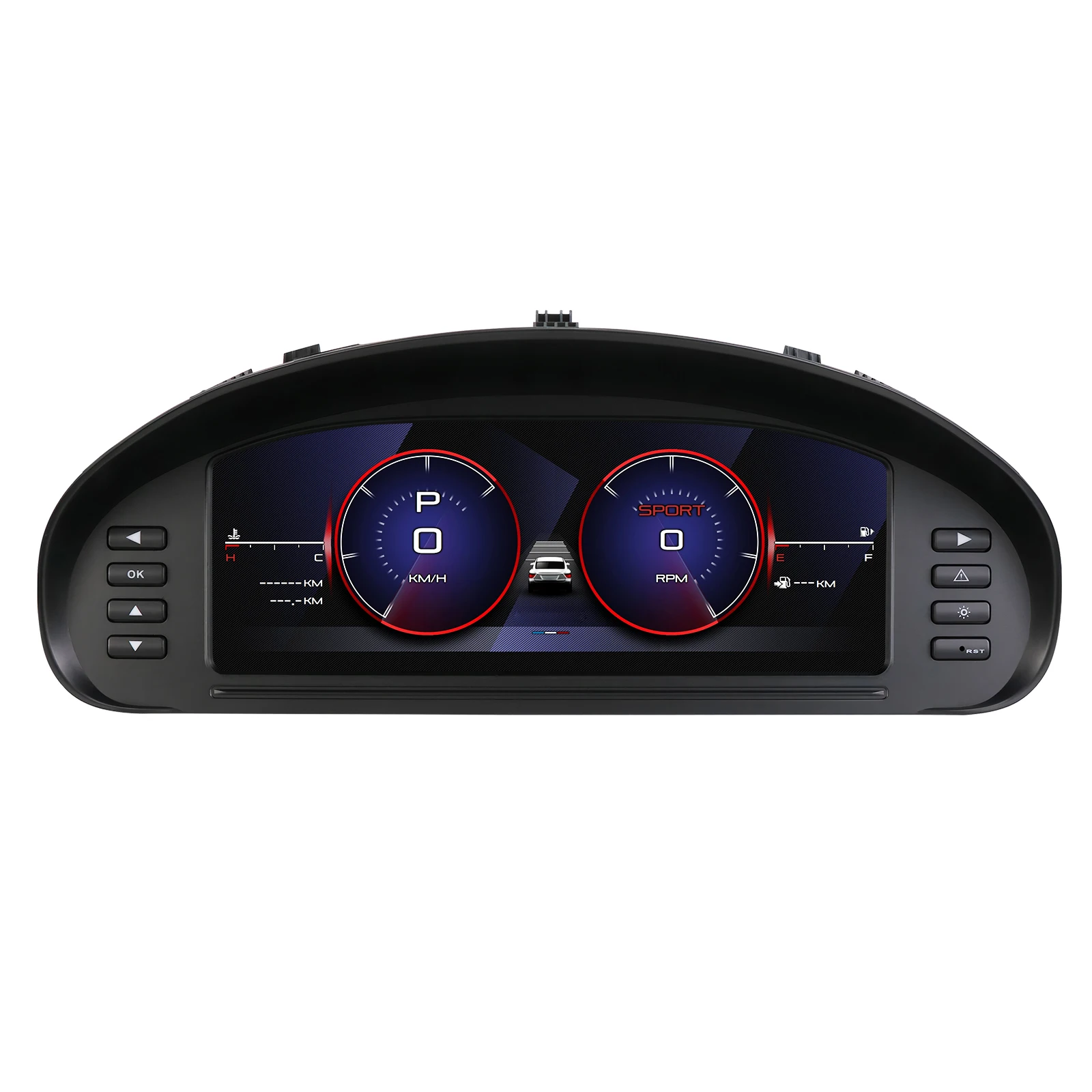 Image of Hizpo 10,25 Zoll Auto LCD Digital Armaturenbrett-Kombiinstrument für Peugeot 407 407SW 2004 - 2010, modifiziertes Autoradio-Instrumentenpanel, Cockpit-Kombiinstrument, Display, Tachometer,