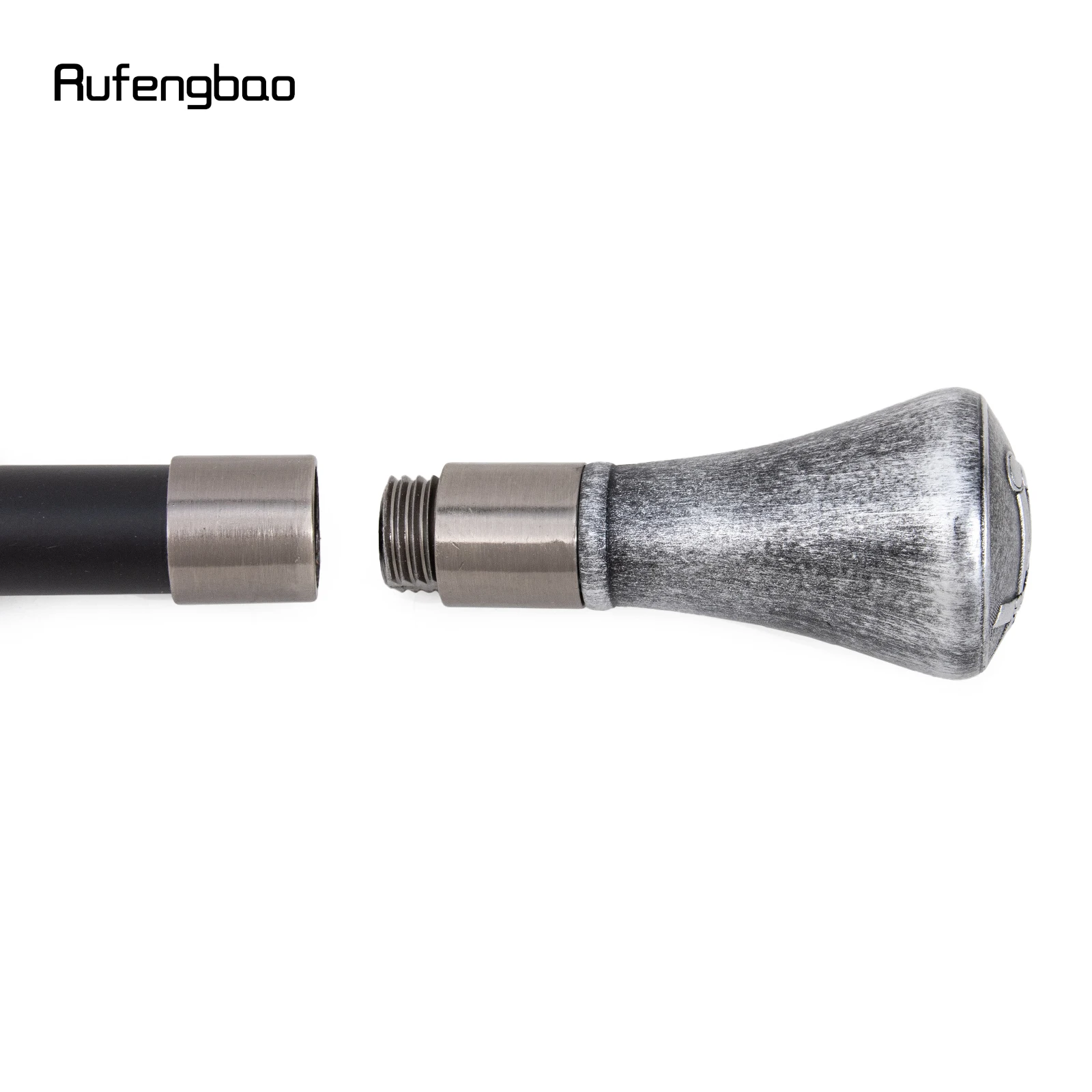 Silver Resin VG Skull Totem Decorative Cane for Halloween for Cosplay and Parties Decorative Stick 94cm