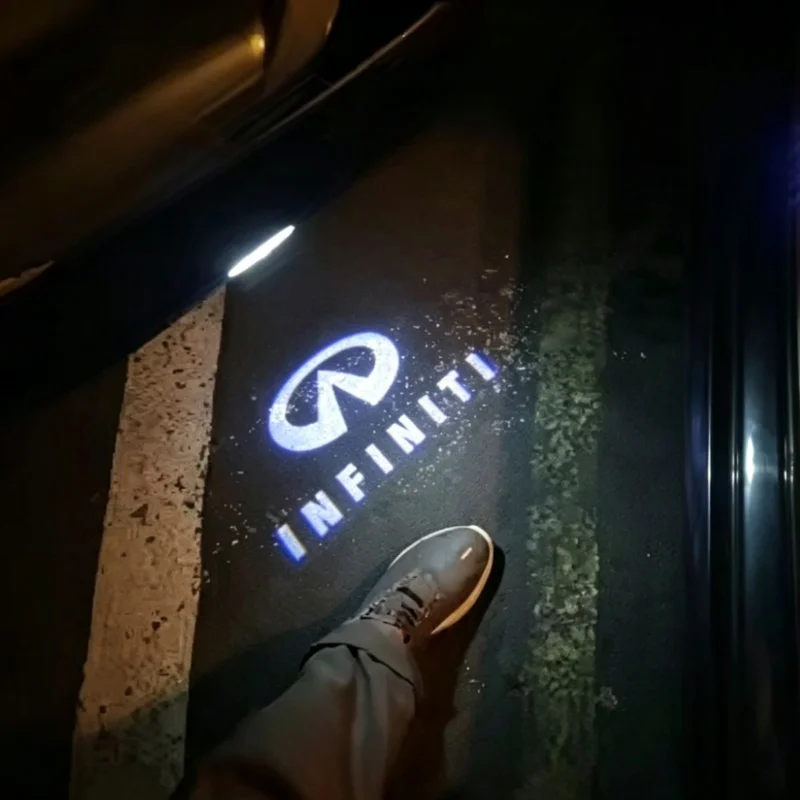 Led Car Door Logo Light HD Laser Welcome Courtesy Lamps For Infiniti QX50 EX25 Q50 Q60 Q70  FX G M EX QX30 JX35 QX60 QX70 QX80