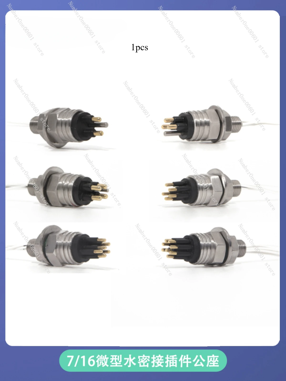 Deep Water Connector Micro Water Tight Plug Socket ROV Waterproof Joint Pressure Resistant Socket Underwater Connector