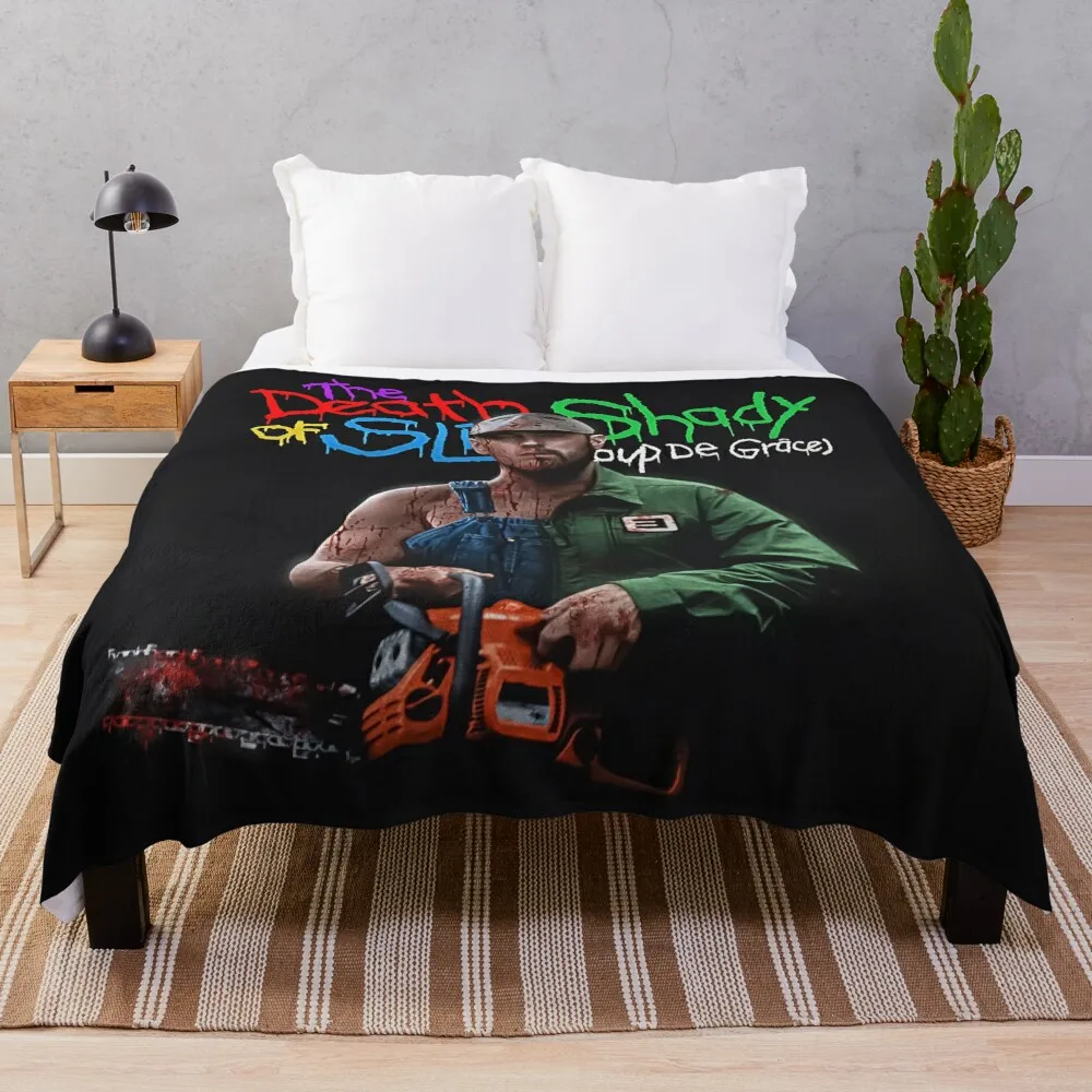 Death of Slim Shady Throw Blanket Comforter Sleeping Bag Furry Blankets