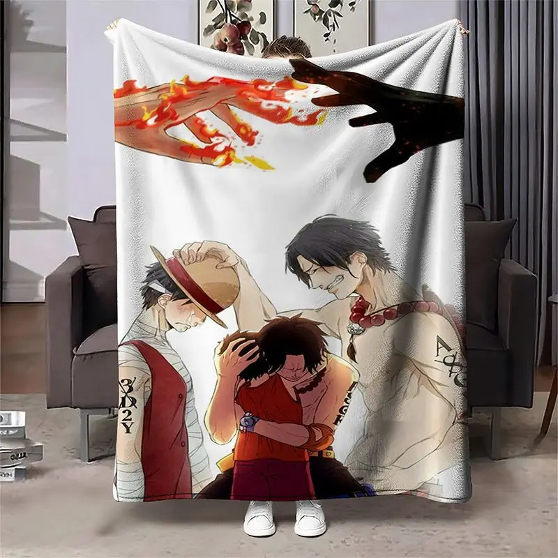 

Anime One Piece Blanket Luffy Sauron Robin Flannel Office Nap Blanket Cartoon Warm Soft Blankets For Sofa Bed Cover Blanket Gift
