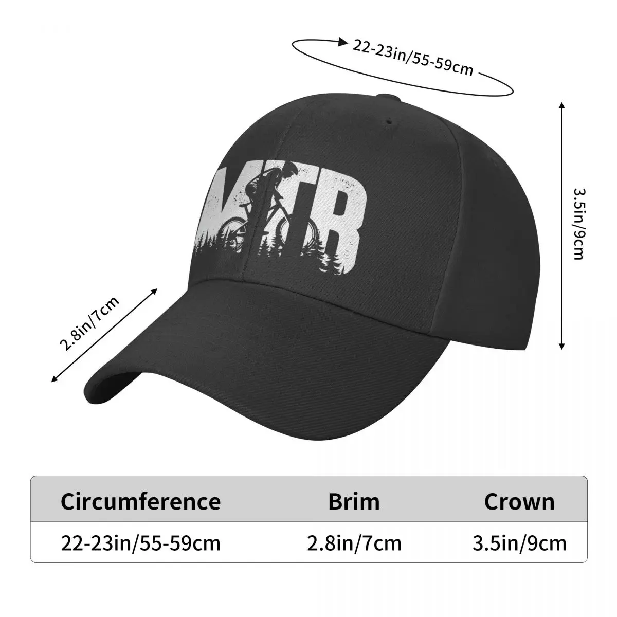 Classic MTB Mountain Bike Baseball Cap Men Women Adjustable Bicycle Cyclist Ride Dad Hat Performance Snapback Caps