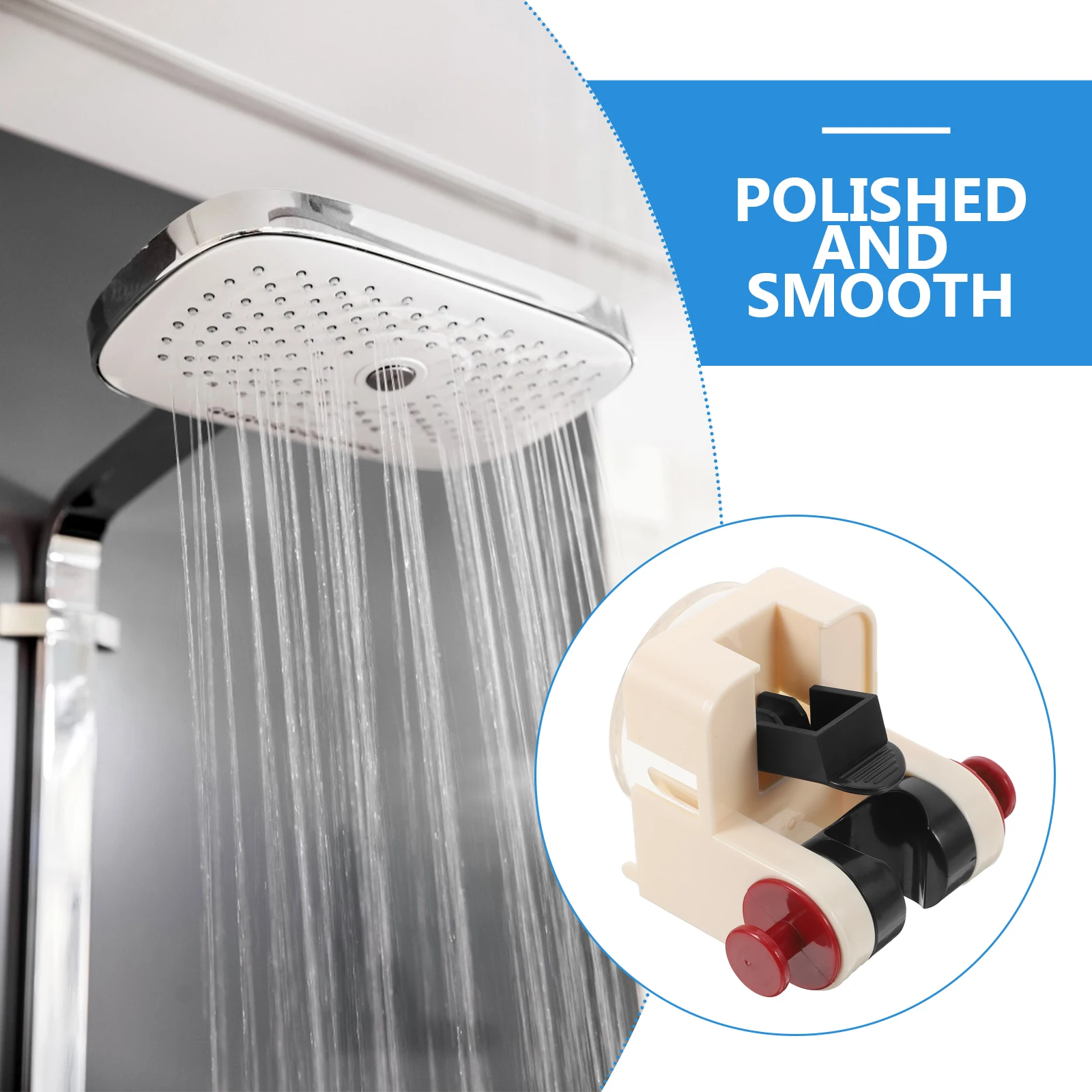 

Shower Head Adjustable Angle Strong Suction Cup Universal Compatibility Nozzle Holder Installation Metal