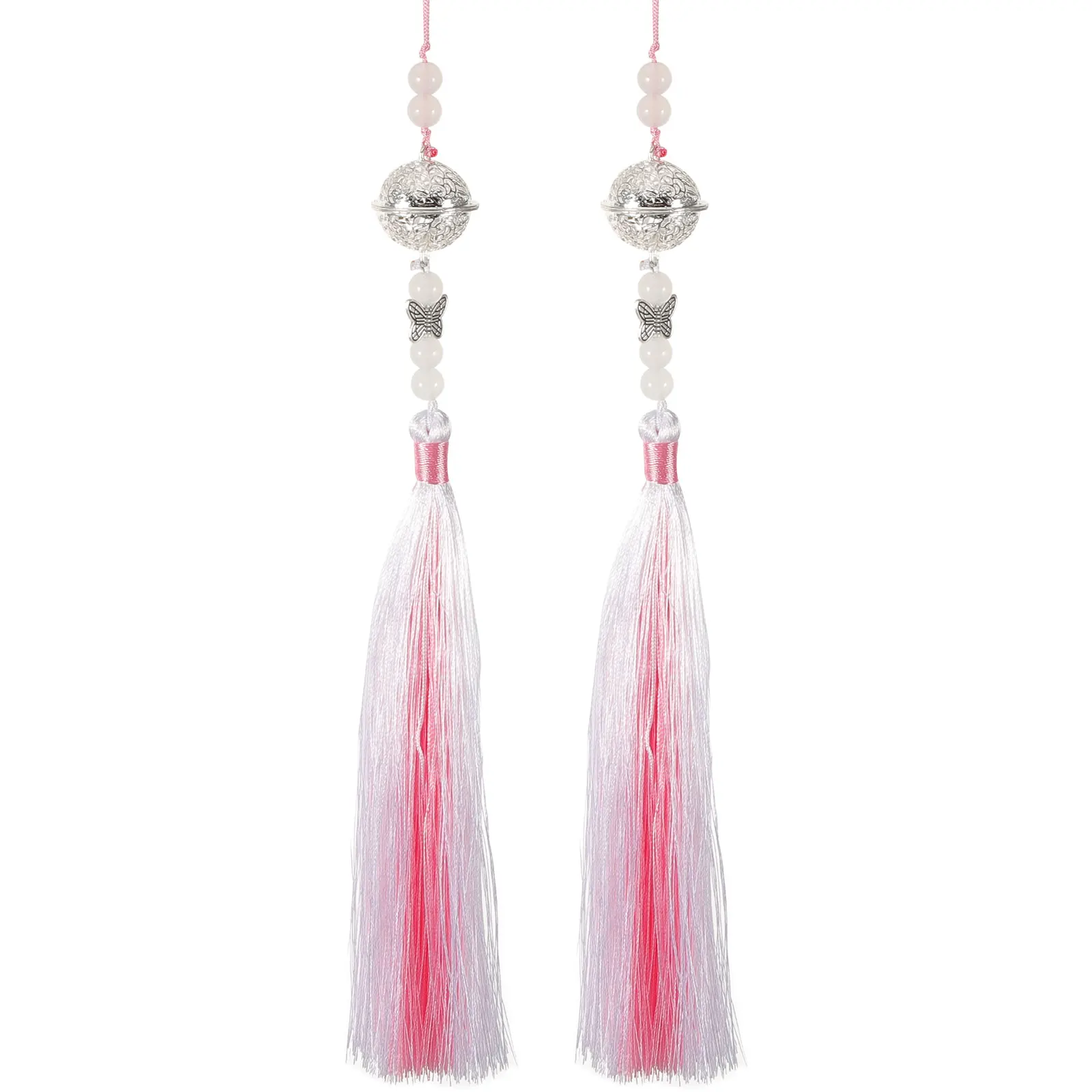 

2pcs Bell Tassel Pendant Fringe Mini Polyester Ancient Cosplay Ancient Tassel Ornaments Style Retro Costume Charms Sewing