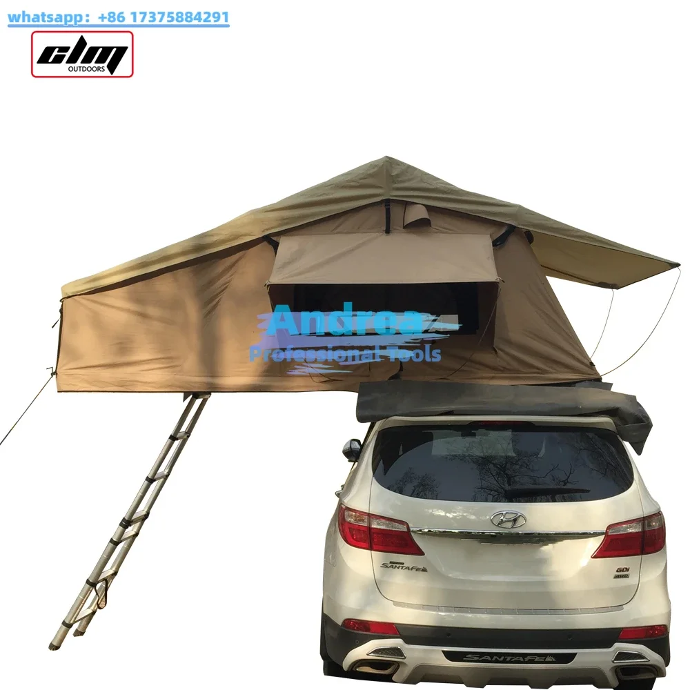 CLM Camping Car Roof Top Tent tente de toit Soft Shell 4 Person Aluminum Pole Top Car Roof Tent For SUV