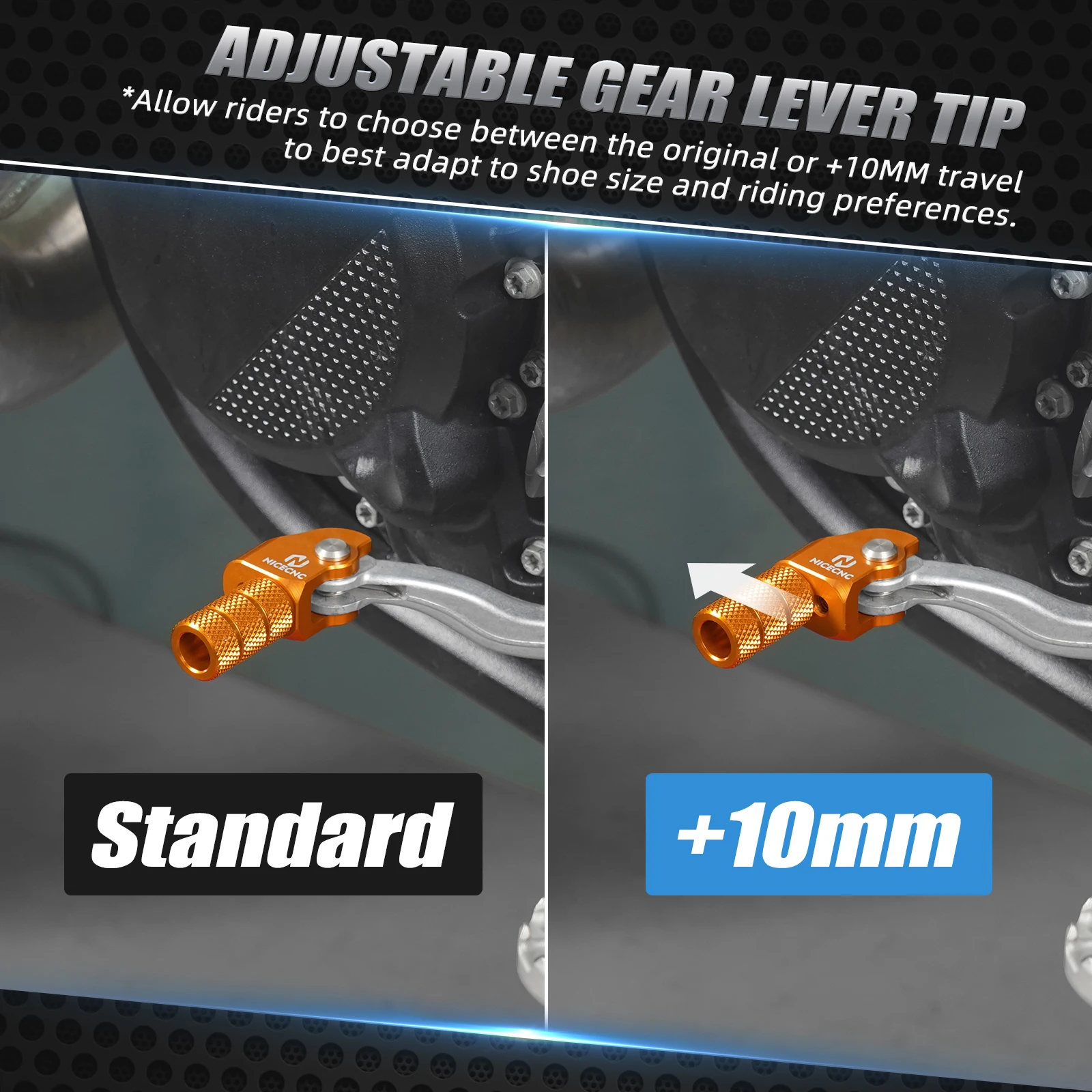 

NICECNC For KTM EXC 300 2004-2015 EXC 250 EXCF 350 EXC 450 SX125 SXF 250 SXF 450 XCW 300 SMR SMC Adjustable Gear Shift Lever Tip