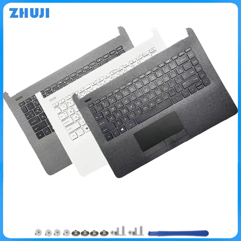 New Laptop US/TI/LA/KOR Keyboard Palmrest Upper Cover Replacement Keyboard Casing for 14-BS BW 14g-BR 240G6 TPN-Q186 Q187