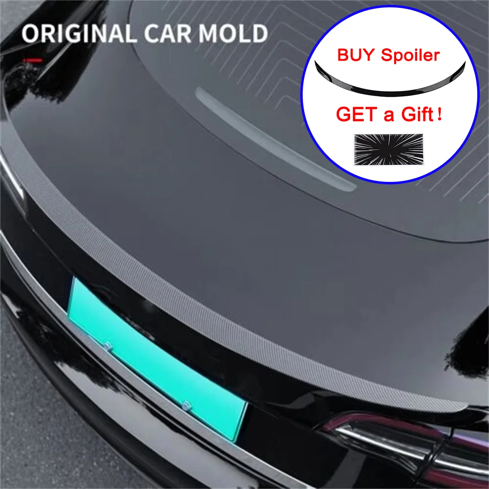 

Spoiler ABS Rear Wing Lip For Tesla P Style Model 3 Highland 2025 Accessories Model3 ModelY Decoration Auto Exterior Parts HOT