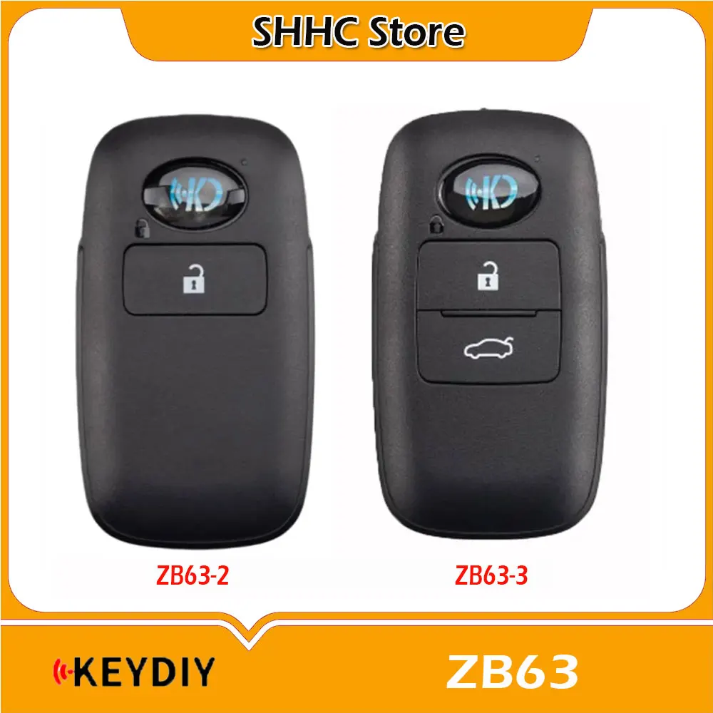 

KEYDIY KD ZB63 Universal Smart Key ZB63-2 ZB63-3 for Toyota Style Smart Car Remote Key for KD X2 / KD X4 Programmer Tool