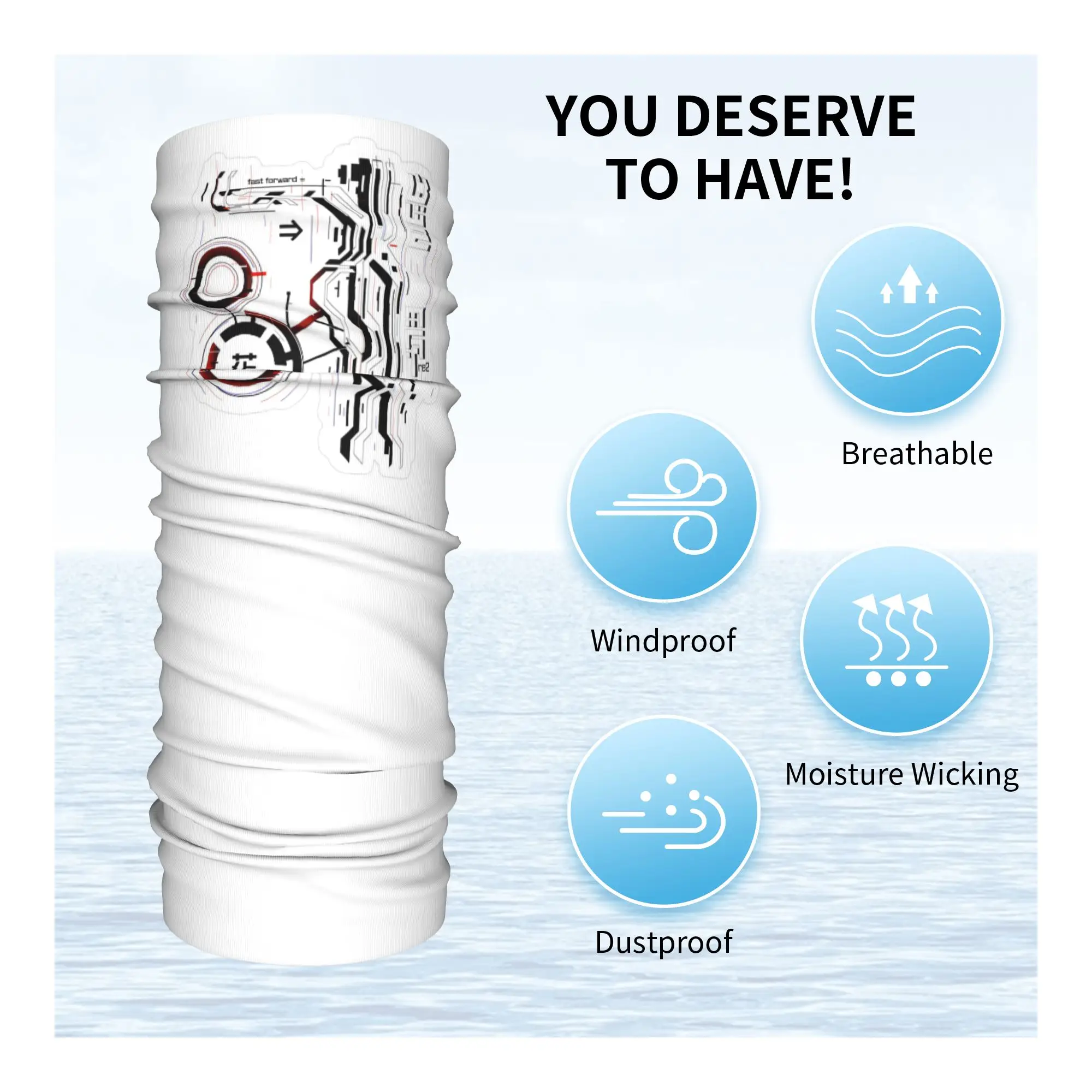 

Кибернетический цветок Techwear, бандана, гетры с принтом, шарф, многофункциональная Балаклава для верховой езды для мужчин, женщин, взрослых