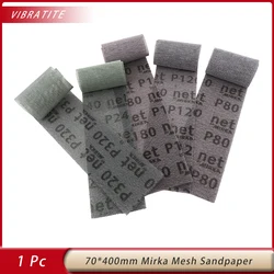 1Pc 400x70mm Mesh Dust-free Sanding Discs Anti-blocking Hook&Loop Mesh Sandpaper Abrasive 80-320 Grit Car Grinding Paper