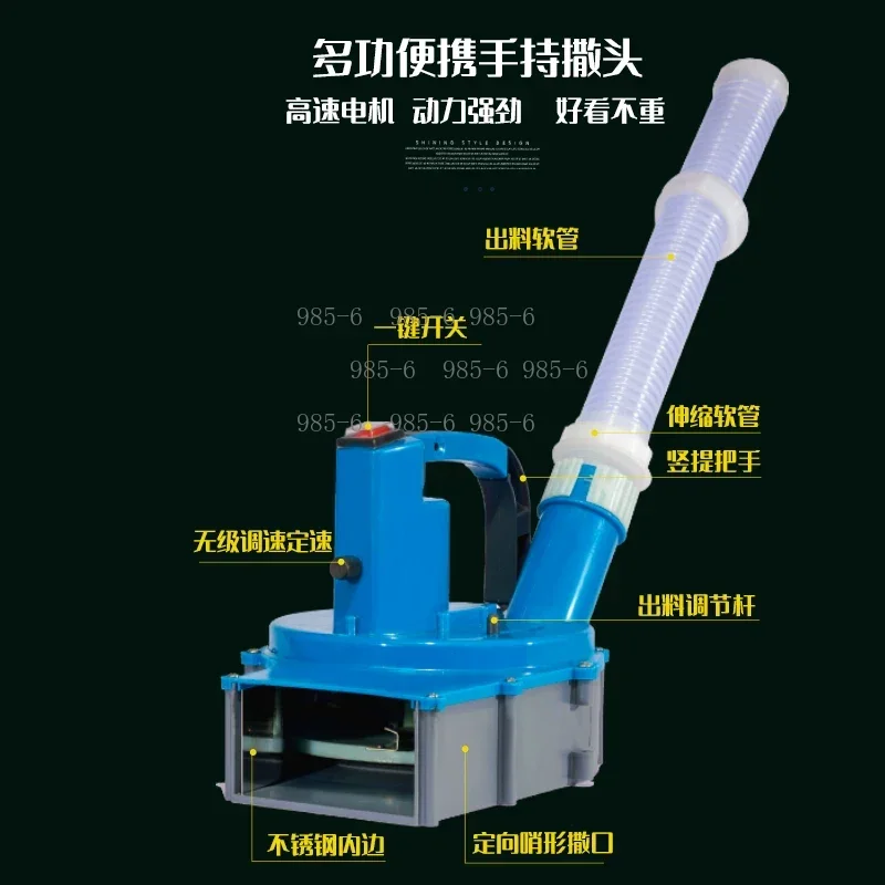 Multifunctional Power Tools, Electric Fertilizer Spreader for Farm and Feeder for Fish & Lobster