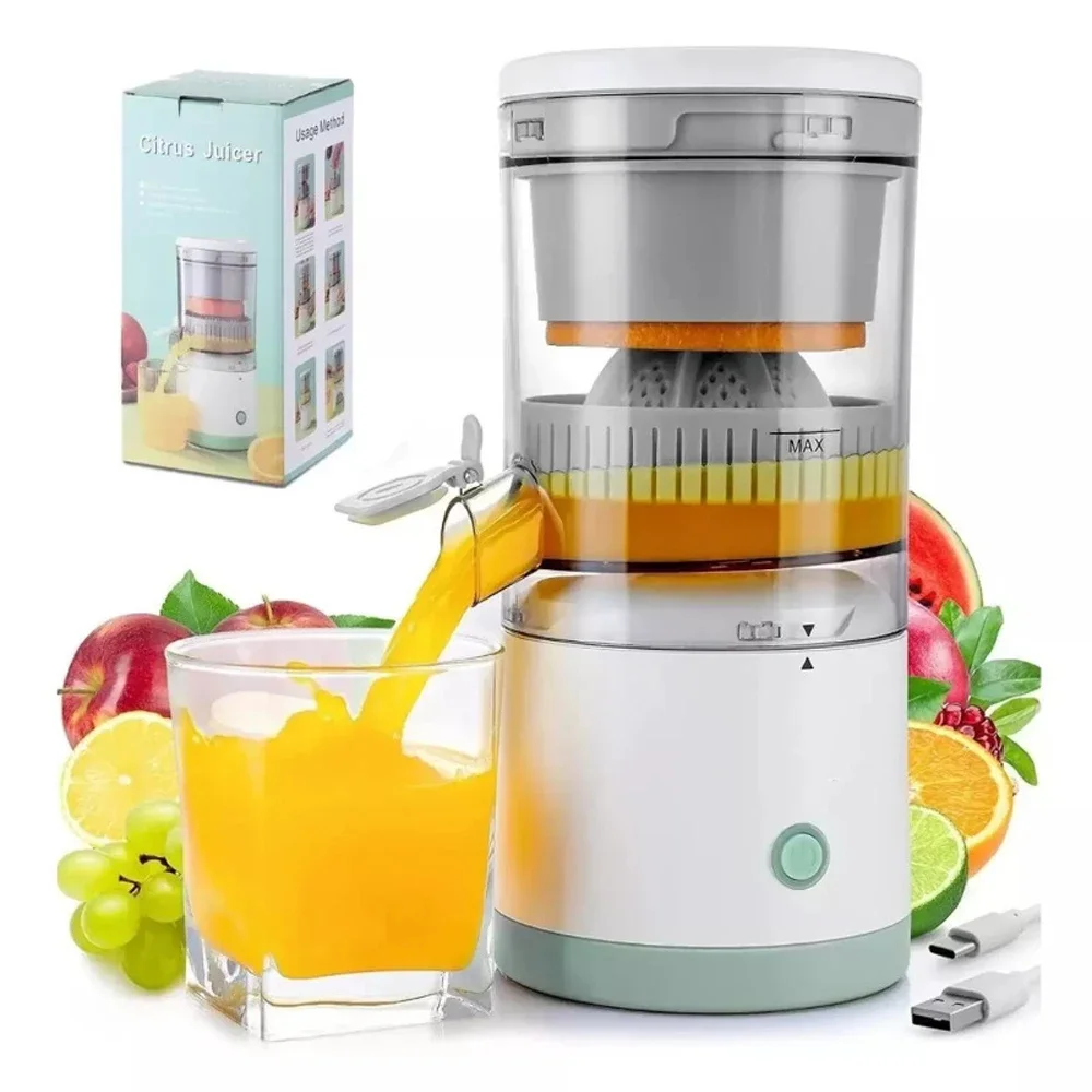 Electric Juicer Citrus Orange Squeezer Lemon Juice Fruit Blender Machines USB Charging Travel Automatic Fresh Squeezing Mixer