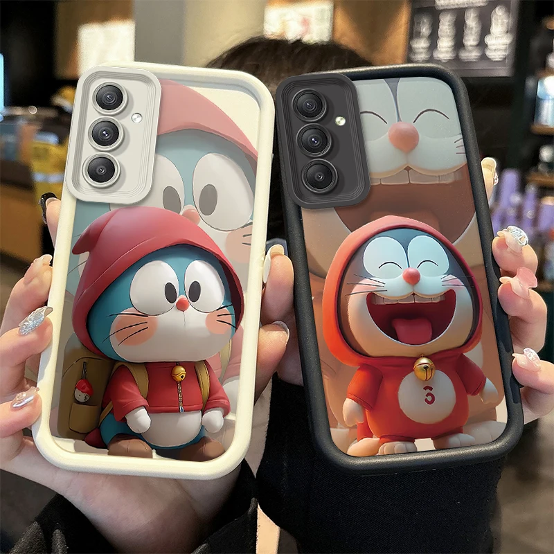 Anime D-Doraemon Case For Samsung Galaxy S26 S25 S24 Ultra S23 S22 S21 Plus S20 FE A57 A56 A55 A54 A53 A52 4G 5G Silicone Cover