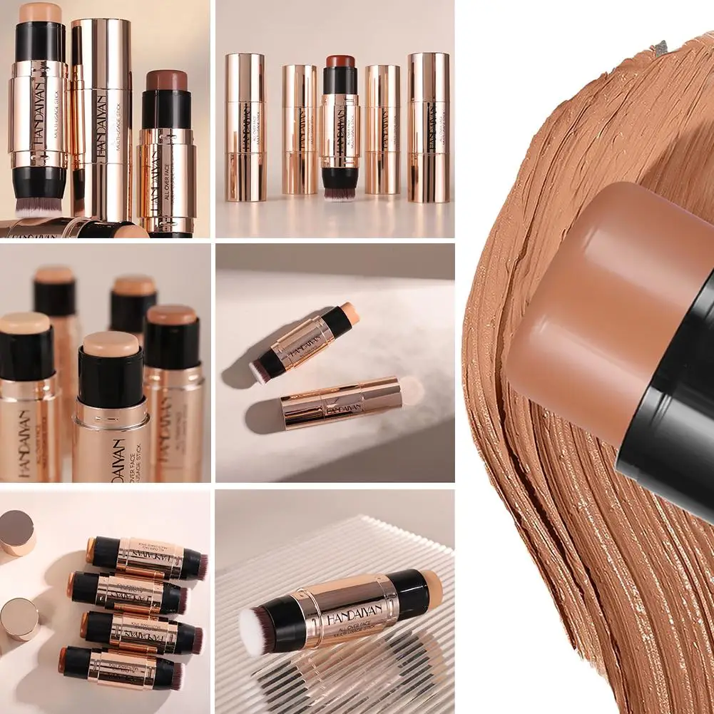 Double-HEAD Makeup Stick Contour Sculpting Lasting เครื่องสําอาง Contouring คอนซีลเลอร์ Facial SHADOW Professional แปรง Bri Z7F8