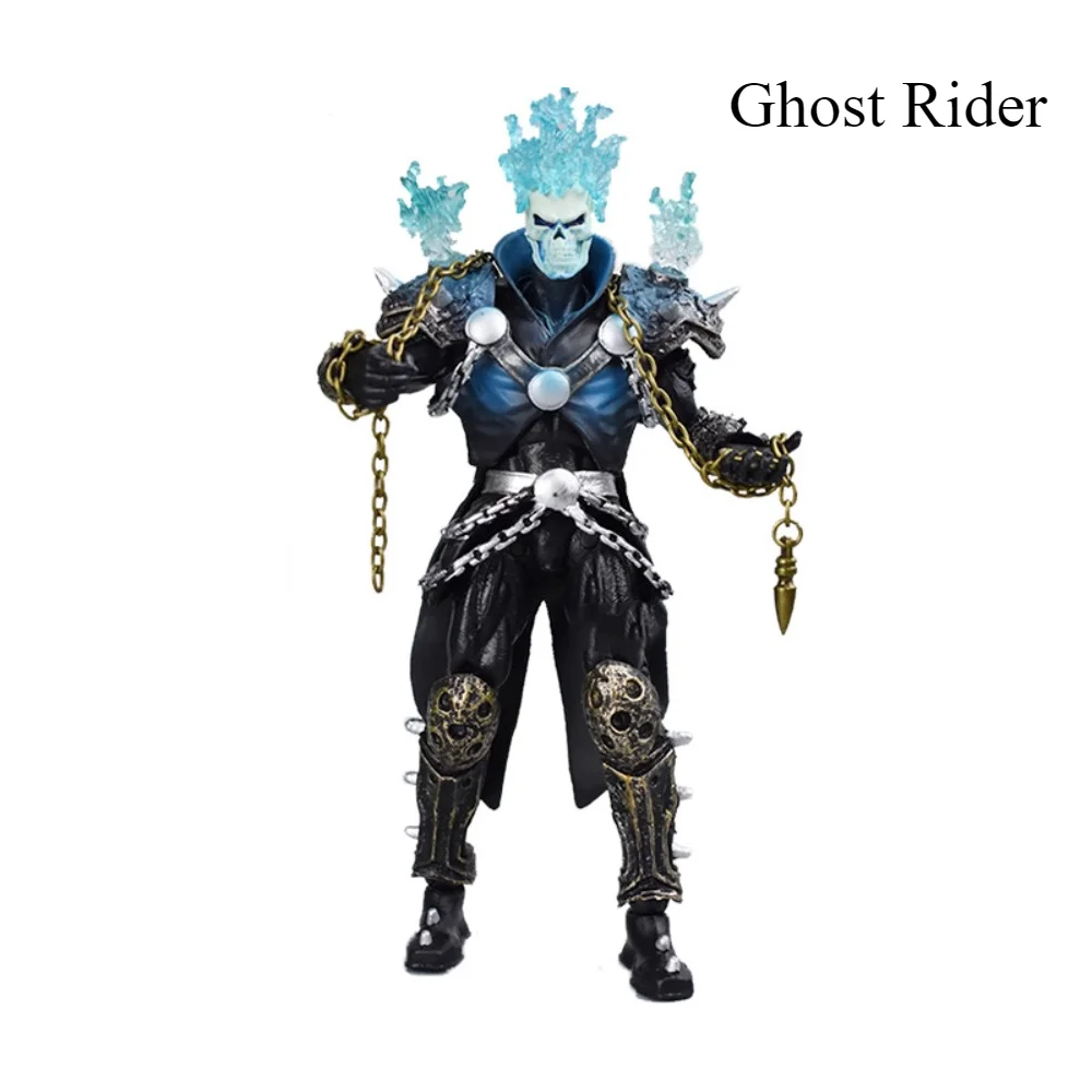 

MARVEL Card Installation Ghost Rider Skeleton Motorcycle Tank Model X-Men Handmade Model Desktop Decoration Ornament Kids Toys