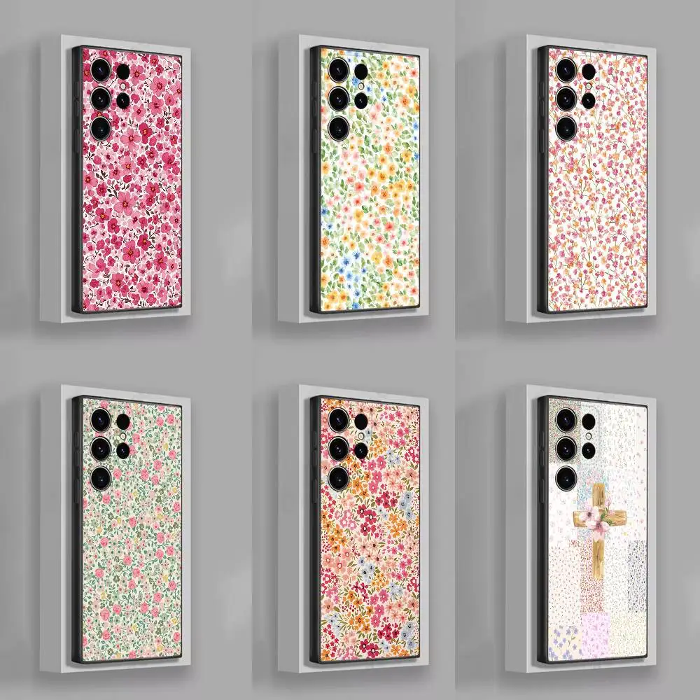 

Betsy Ann Wiltshire London Flower Phone Case For Samsung S25,S24,S21,S22,S23,S30,Ultra,S20,Plus,Fe,Lite,5G Black Cover