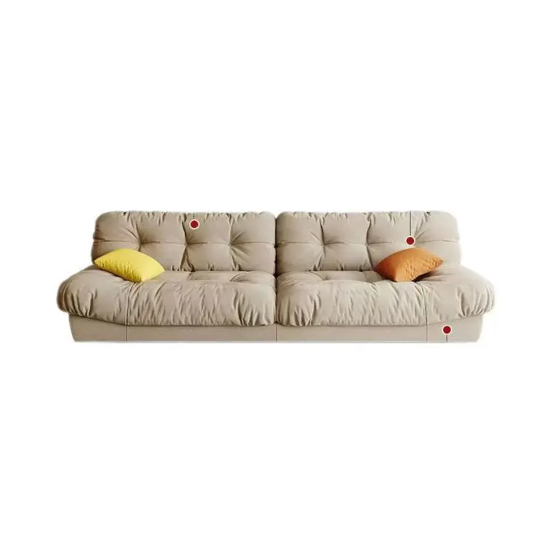 

Cloud sofa new modern simple cream style living room small apartment household lazy bedroom bed double use