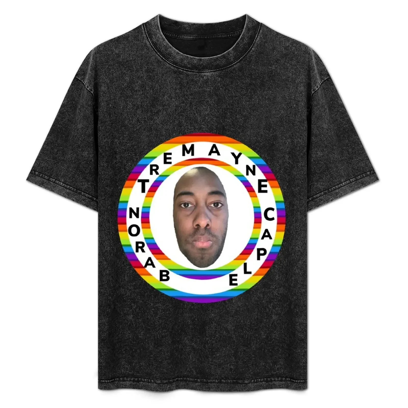 

Baron Tremayne Caple: Rainbow Circle T-Shirt graphic shirts summer top luxury designer fitted t shirts for men
