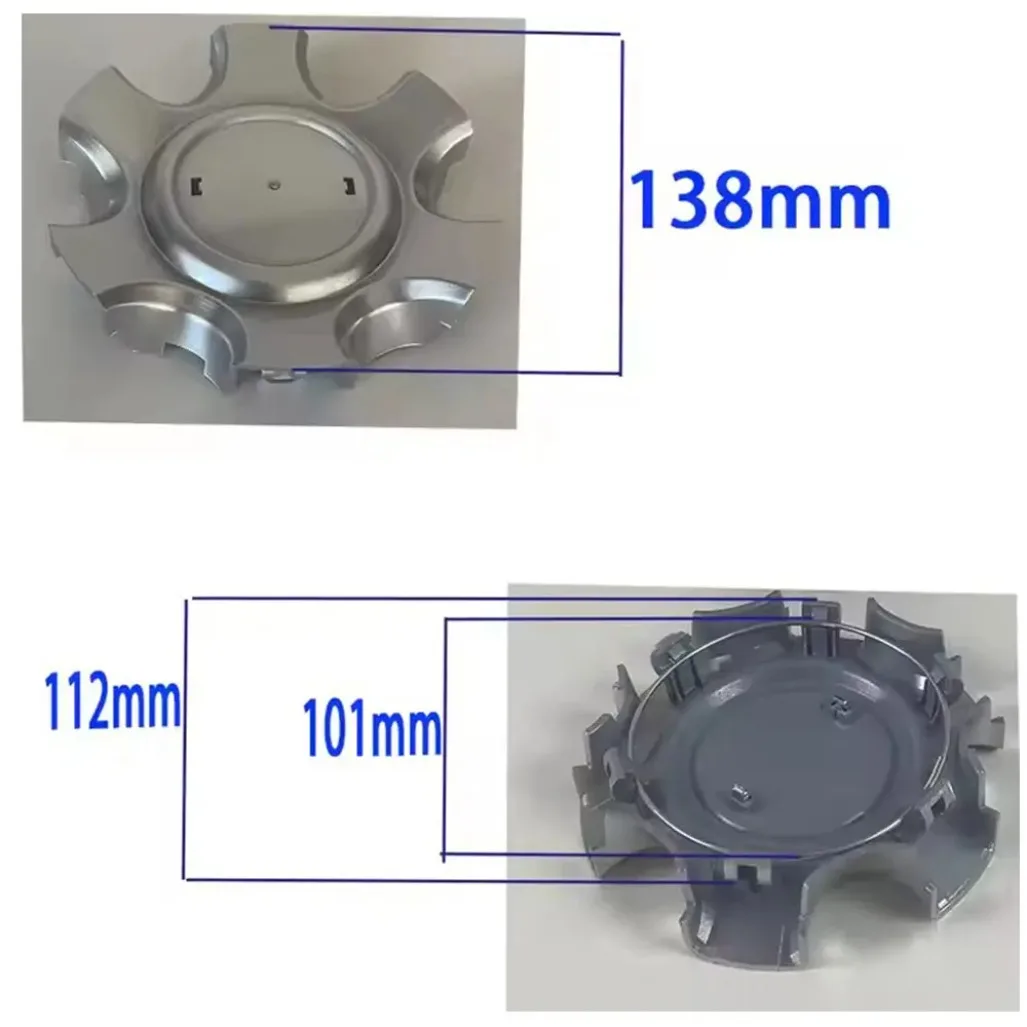 

Колпаки-заглушки для центральных отверстий колес Toyota Land Cruiser Prado, внешний диаметр 138 мм, внутренний диаметр 112 мм, замена колпаков ступиц колес