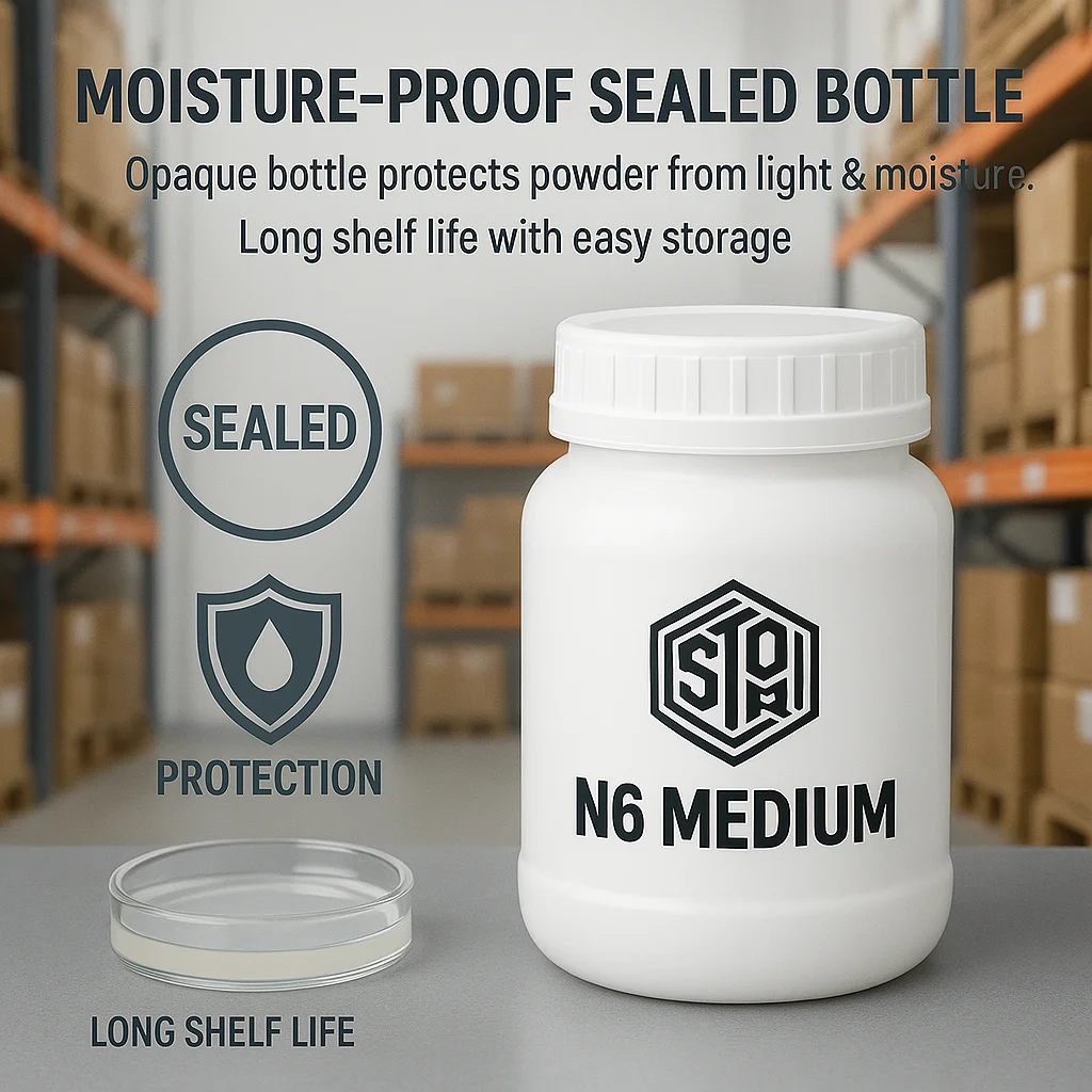 N6 متوسط بدون سكر أو أجار لمسحوق بروتوبلاست أنثري لتجديد الثقافة والنباتات 50 جم/100 جم/250 جم