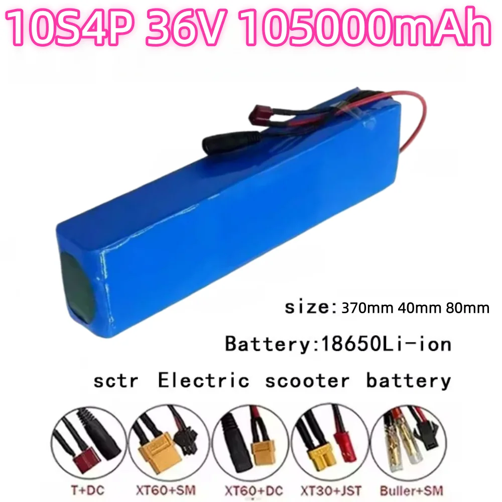 

10S4P 36V 105000mAh BateríadelitioparapatineteeléctricomAhpaquetede batería18650 36V 10.5Ah batería parapatineteeléctricode36v