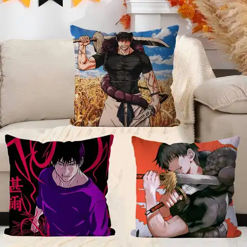 F-Fushiguro Toji Cushion Cover 30x50 Polyester Sofa Cushions Decorative Throw Pillows Home Decoration Pillowcover