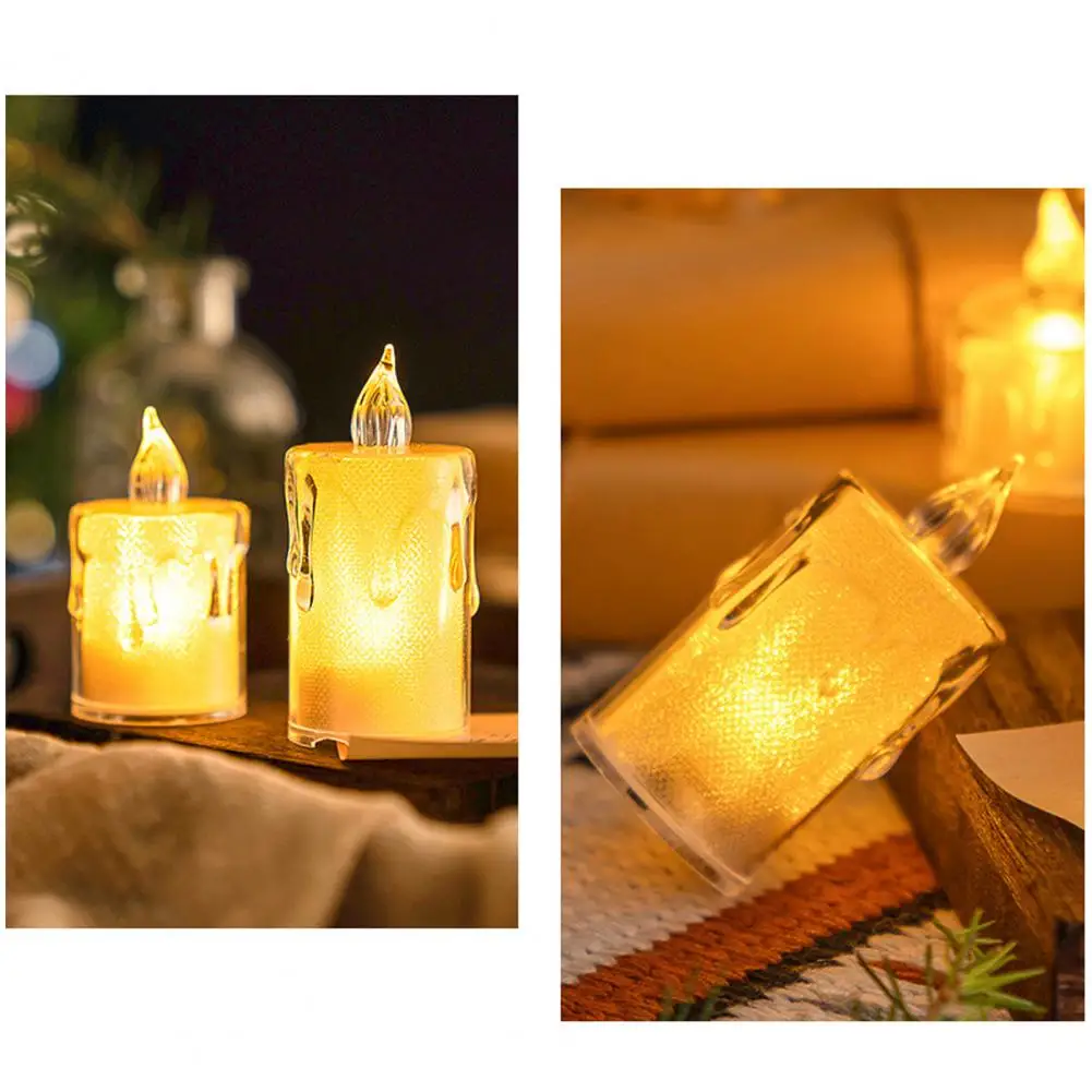 

Battery Operated Candles High Brightness Led Candles 24pcs Electronic Candle Lamp Flickering High Brightness Battery Operated