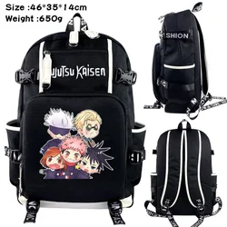 Anime Jujutsu Kaisen Satoru Gojo Backpack kids Teens School Bags Black Travel Shoulder Bags Mochila Gift