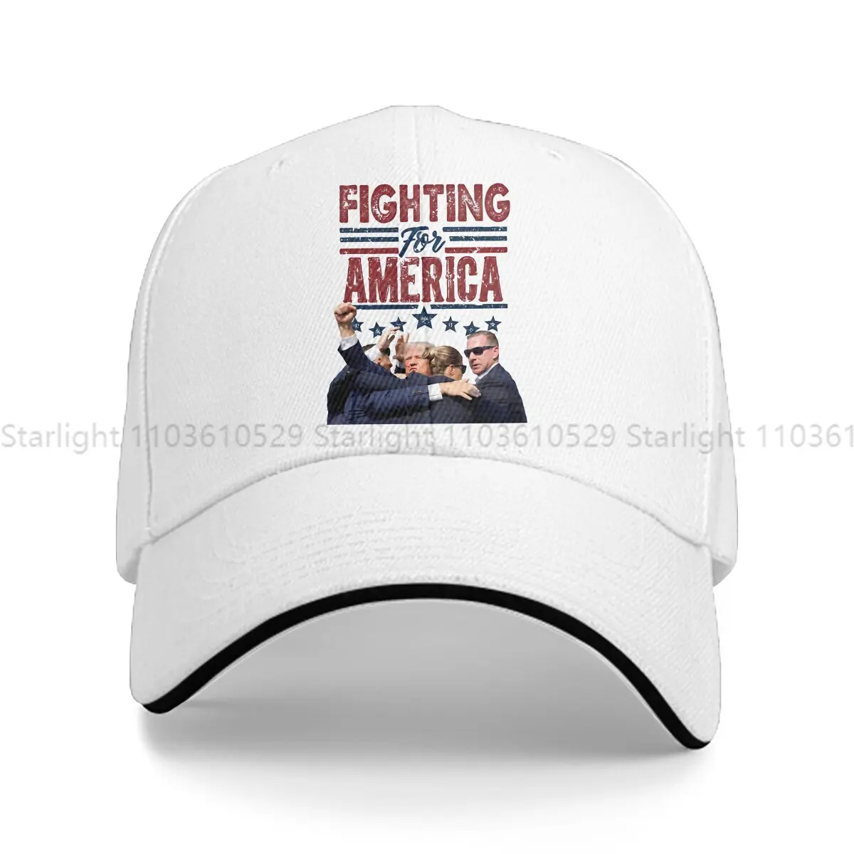 Multicolor Hat Peaked Men's Cap Never Stop Fighting For America Trump Personalized Visor Protection Hats