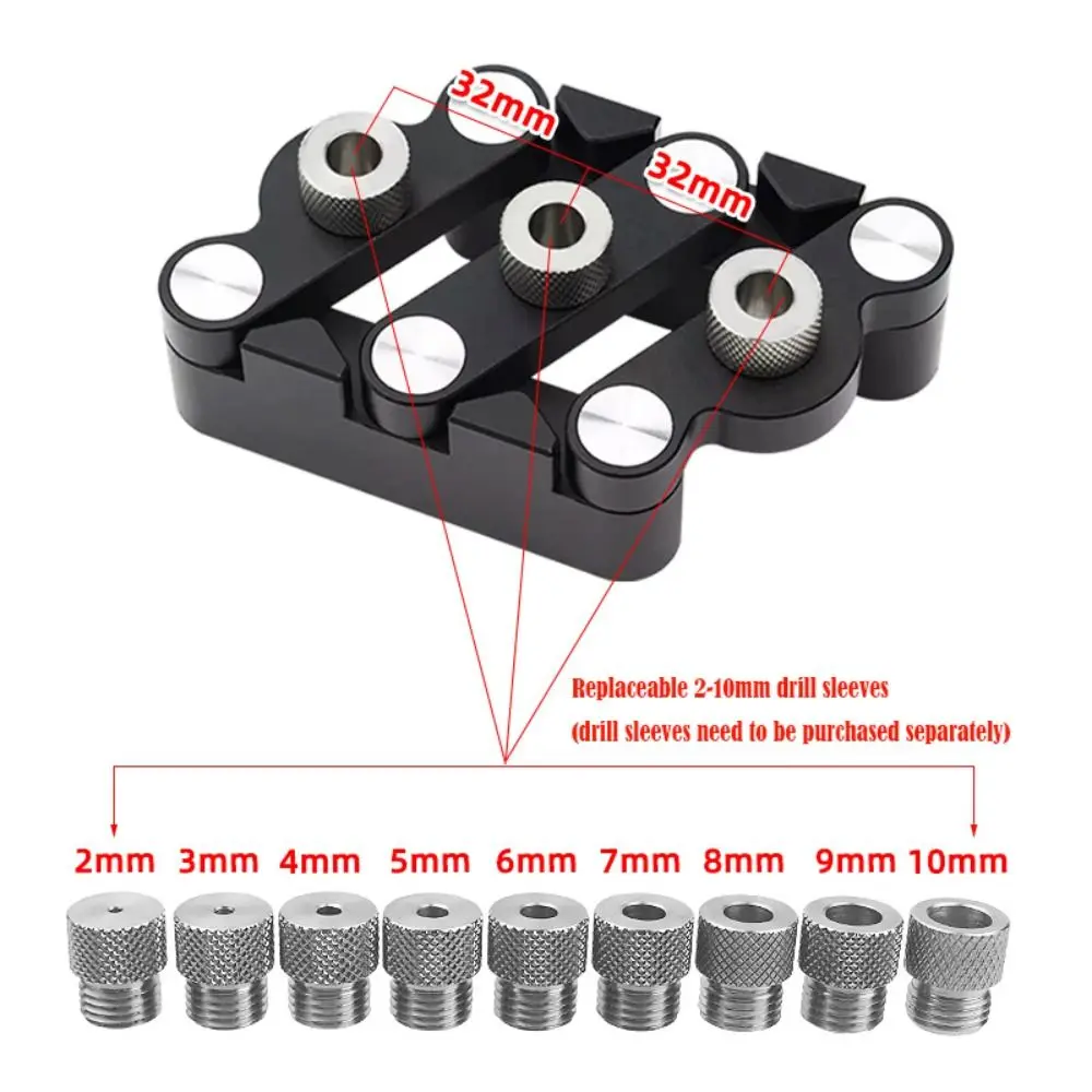 Compact Precision Woodworking Center Locator Straight Holes Puncher Wood Panel Joints Antirust Fast Punching Locator Carpentry
