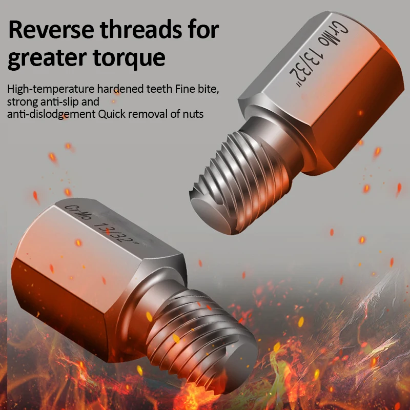Universal Damaged Screw Extractor Easy Out Bolt Extractor Set Bolt Stud Remover Tool Drill Set Broken Speed Out Bolt Extractor