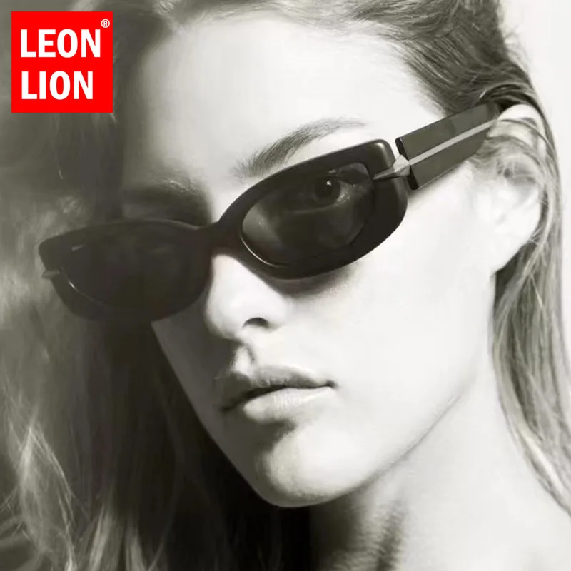 

Солнечные очки LeonLion в винтажном стиле для мужчин и женщин, роскошные солнцезащитные аксессуары «кошачий глаз», 2023